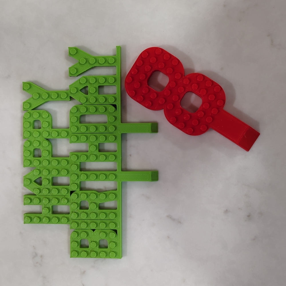 Lego cake topper